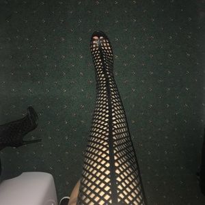 Forever 21 caged thigh heels